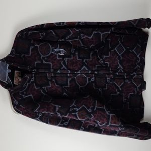 Vintage 90's  Burton Snowboards Geometric Pattern Polartec Fleece,Made in USA